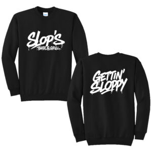 Slops Unisex Fleece Crewneck Sweatshirt-Black