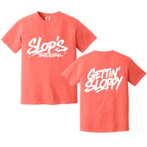 Slops Unisex Comfort Color Heavyweight Ring Spun Tee-Neon Red Orange