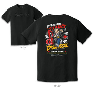 Sawyer Dawes 2026 Children’s Miracle Network National Champion Comfort Colors Short Sleeve Tee-Black