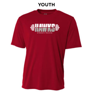 SH Strength Conditioning YOUTH Cooling Performance Tshirt-Cardinal