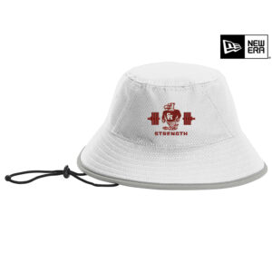 SH Strength Conditioning New Era Hex Era Bucket Hat-White/Grey