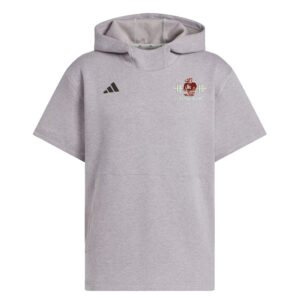 SH Strength Conditioning Adidas  Dugout NWV Short Sleeve Hoodie- Medium Grey Heather