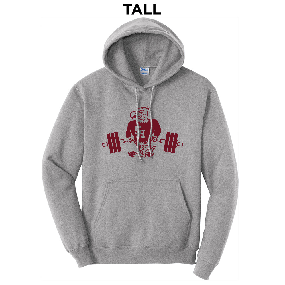 SH Strength Conditioning Tall Fleece Hooded Sweatshirt-Athletic Heather