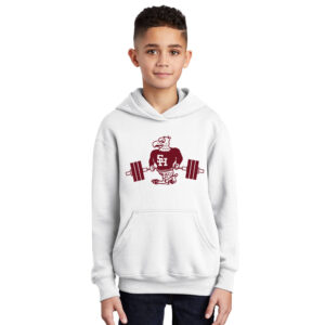 SH Strength Conditioning Youth Hooded Sweatshirt-White