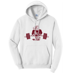 SH Strength Conditioning Unisex Classic Core weight Cozy Pullover Hooded Sweatshirt-White