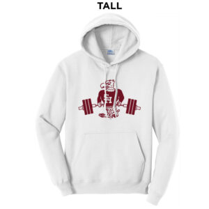 SH Strength Conditioning Tall Fleece Hooded Sweatshirt-White