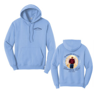 Samuel Unisex Fleece Hooded Sweatshirt-Light Blue