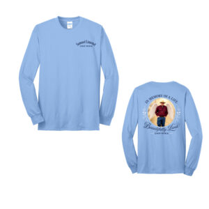 Samuel Unisex Cotton Long Sleeve Tee-Light Blue