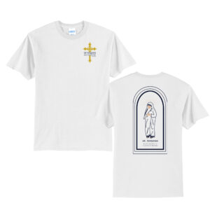 St Teresa of Calcutta Parish Unisex Short Sleeve Tee-White