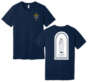 St Teresa of Calcutta Parish Unisex Premium Short Sleeve Tee-Navy