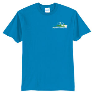 Skyline Unisex Short Sleeve Tee-Sapphire