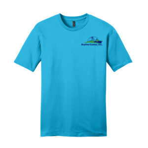 Skyline Unisex Premium Short Sleeve Tee-Aqua