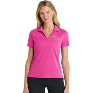 The Bridges at Ankeny Nike Ladies Dri Fit Micro Pique 2.0 Polo-Vivid Pink
