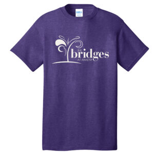 The Bridges at Ankeny Unisex Short Sleeve Tee-Heather Purple