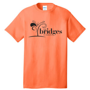 The Bridges at Ankeny Unisex Short Sleeve Tee-Neon Orange