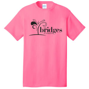 The Bridges at Ankeny Unisex Short Sleeve Tee-Neon Pink