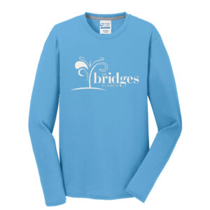 The Bridges at Ankeny Men Long Sleeve Essential Blended Performance Tee-Aquatic Blue