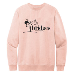 The Bridges at Ankeny Rah-Rah District V.I.T. Fleece Crew Unisex-Rosewater Pink