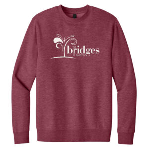 The Bridges at Ankeny District V.I.T. Fleece Crewneck sweatshirt Unisex- Heathered Cardinal