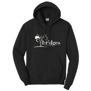 The Bridges at Ankeny Unisex Fleece Hooded Sweatshirt-Black