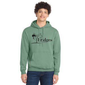 The Bridges at Ankeny Unisex Classic Core weight Cozy Pullover Hooded Sweatshirt-Laurel Green