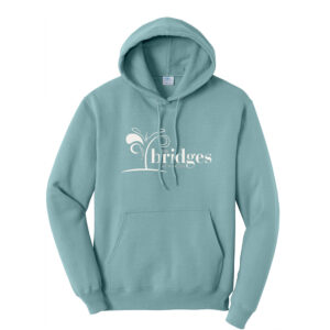 The Bridges at Ankeny Unisex Classic Core weight Cozy Pullover Hooded Sweatshirt-Stonewash Blue