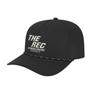 The Rec Richardson ICON performance rope golf cap-Black/Black/White