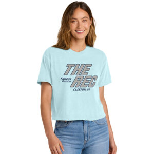 The Rec Comfort Colors Women’s Heaveweight Boxy Fit Slightly Cropped T-Shirt-Chambray Blue (M, XL, 2x)