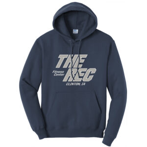 The Rec Unisex Fleece Hooded Sweatshirt-Navy