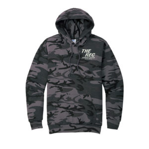 The Rec Unisex Core Fleece Camo Pullover Hooded Sweatshirt-Black Heather Camo