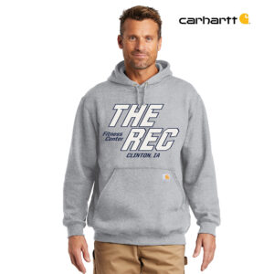 The Rec Carhartt Adult Midweight Hooded Sweatshirt-Heather Grey
