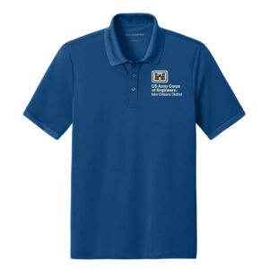 US Army Corps New Orleans Mercer Mettle Men Everyday Performance Polo-True Blue