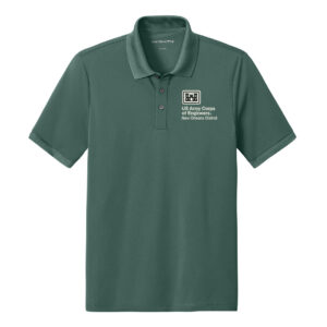 US Army Corps New Orleans Mercer Mettle Men Everyday Performance Polo-Silver Pine