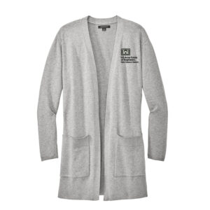 US Army Corps Mercer Mettle Women’s Open Front Cardigan Sweater-Gusty Grey