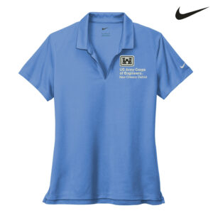 US Army Corps New Orleans Nike Ladies Dri-FIT Micro Pique 2.0 Polo-Valor Blue
