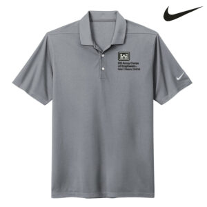 US Army Corps New Orleans Nike Dri-FIT Micro Pique 2.0 Polo Men-Cool Grey
