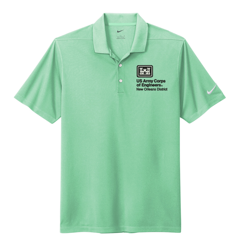 US Army Corps New Orleans Nike Dri-FIT Micro Pique 2.0 Polo Men-Mint