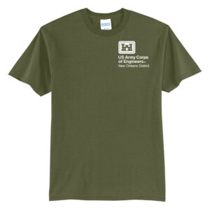 US Army Corps New Orleans Unisex Short Sleeve Tee-Olive Drab Green