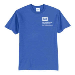 US Army Corps New Orleans Unisex Short Sleeve Tee- Royal