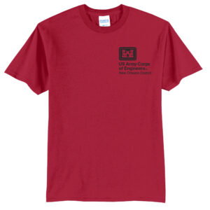 US Army Corps New Orleans Unisex Short Sleeve Tee-Red