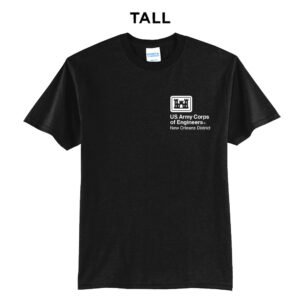 US Army Corps New Orleans Tall Short Sleeve Tee-Black