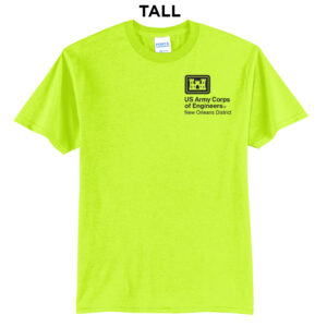 US Army Corps New Orleans Tall Short Sleeve Tee-Safety Green
