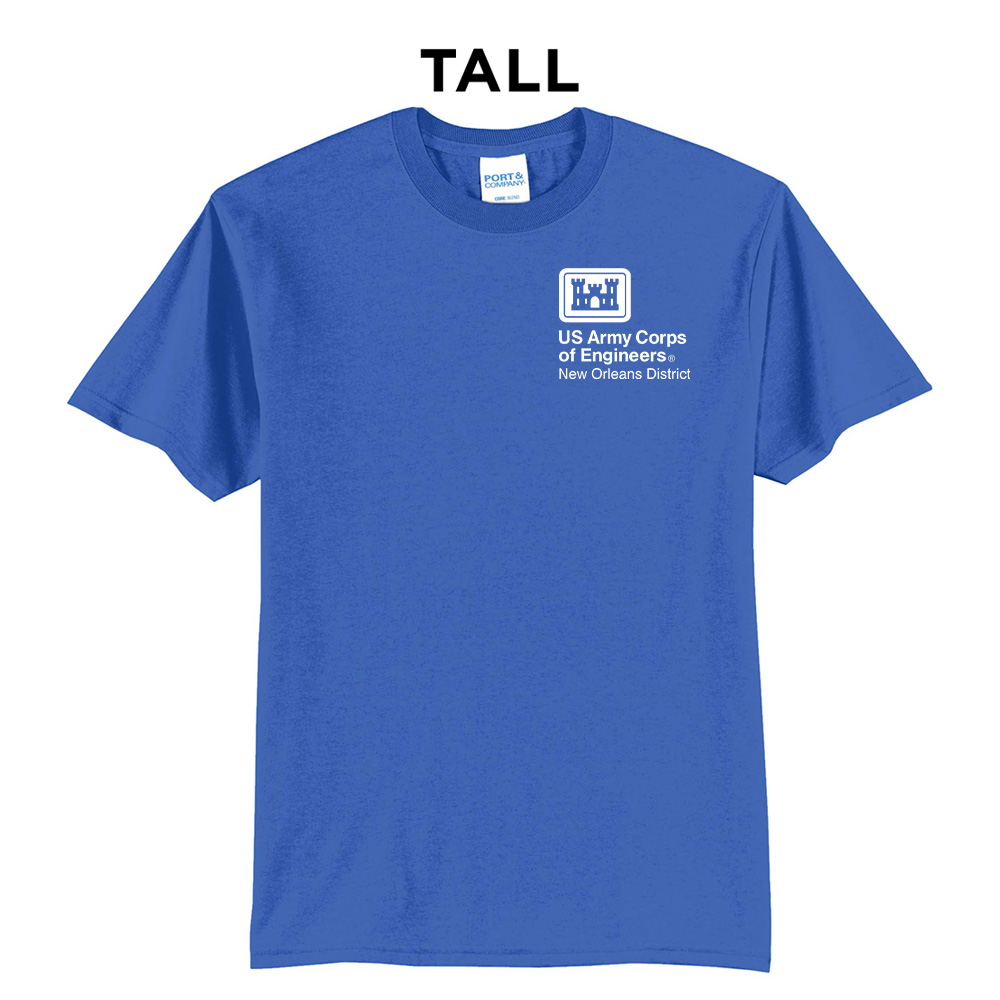 US Army Corps New Orleans Tall Short Sleeve Tee-Royal