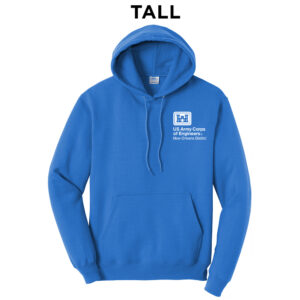 US Army Corps New Orleans TALL Classic Pullover Hooded Sweatshirt-Royal