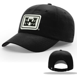 US Army Corps New Orleans Richardson Unstructured R-Active Lite Adjustable Cap-Black