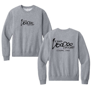 VooDoo Lounge BELLA and CANVAS Unisex 10-Ounce Heavyweight Crewneck Sweatshirt-Athletic heather