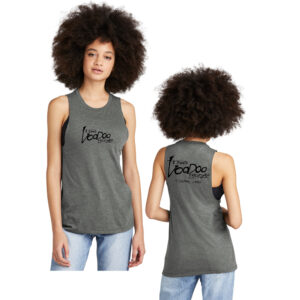 VooDoo Lounge District Women’s Perfect Tri Muscle Tank-Heathered Charcoal