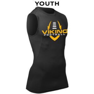 06. Vinton-Shellsburg YOUTH Compression Sleeveless Tee – Black