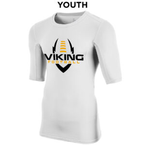 08. Vinton-Shellsburg YOUTH Compression Short Sleeve Tee – White