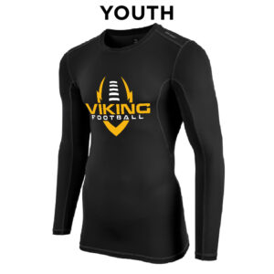 10. Vinton-Shellsburg YOUTH Compression Long Sleeve Tee – Black